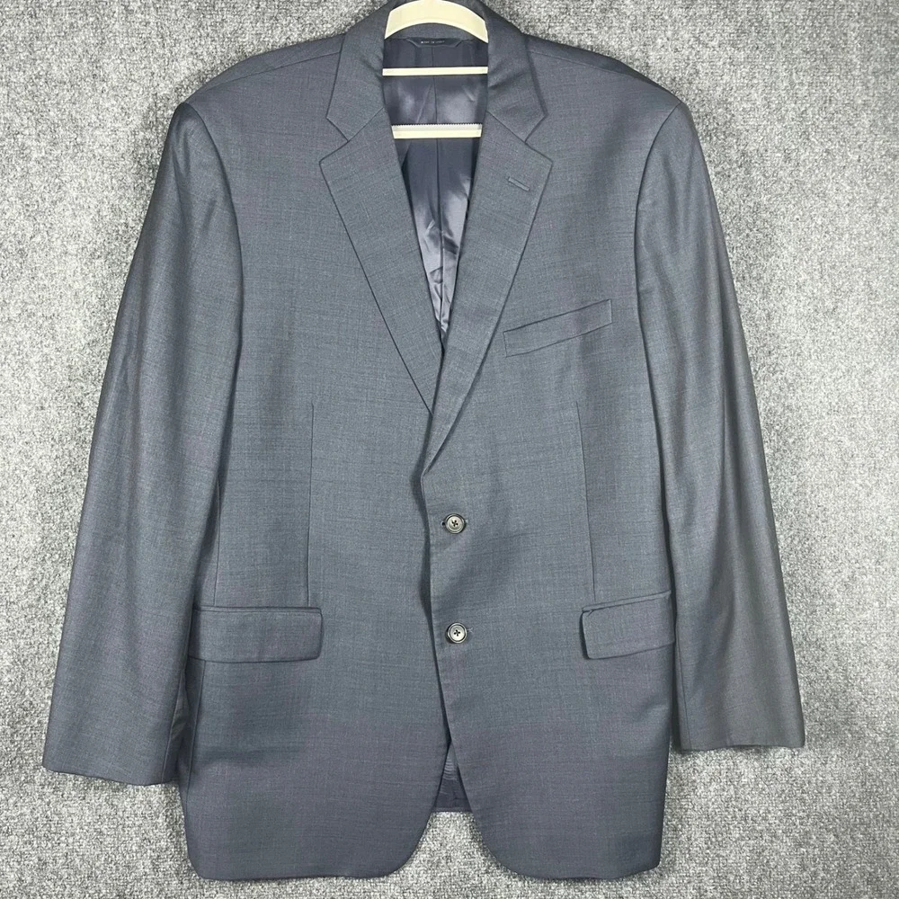 Brooks Brothers 1818 Madison Blazer Mens 44R Navy‎ Blue Vitale Barberis Canonico